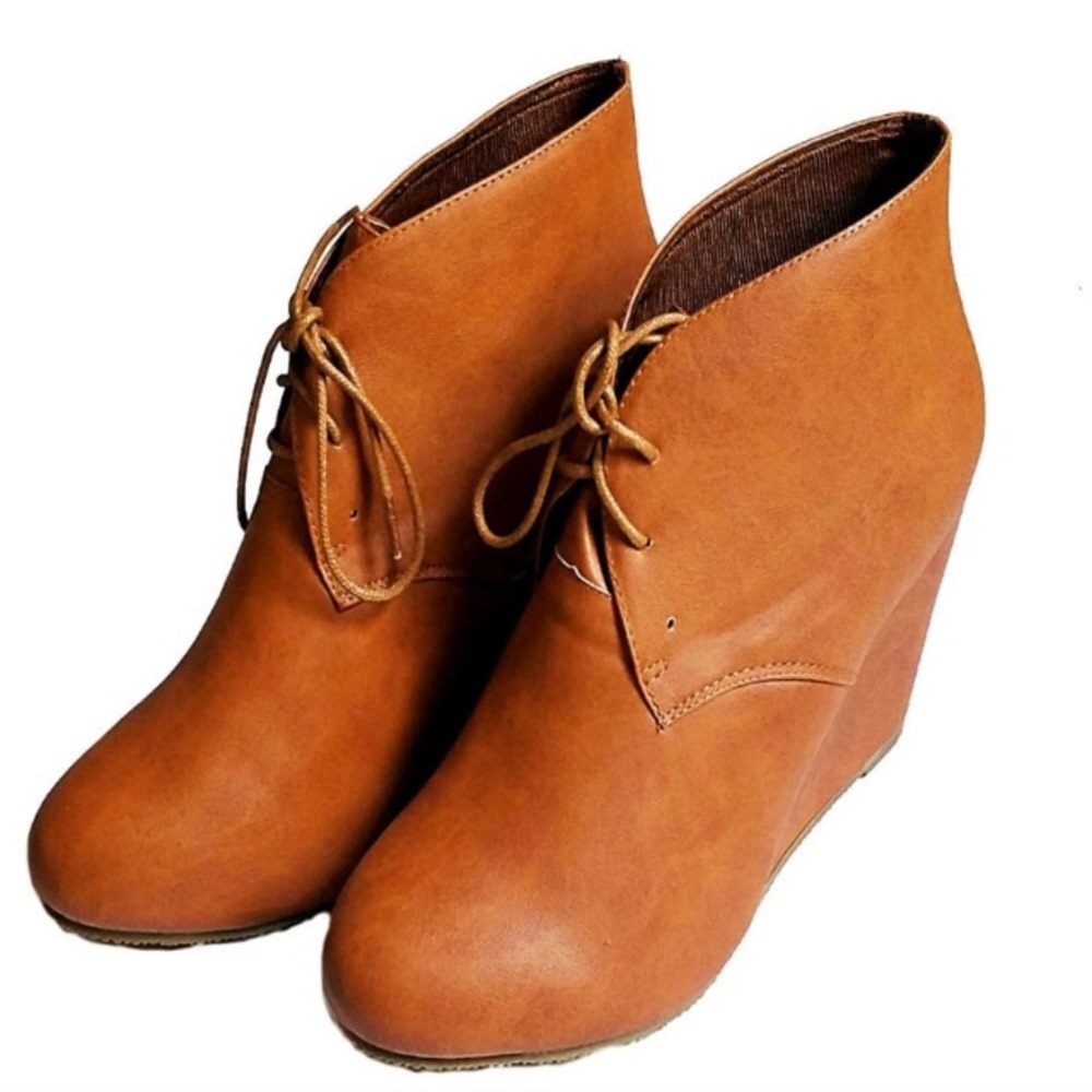 Bella Marie Tan Ankle Boots